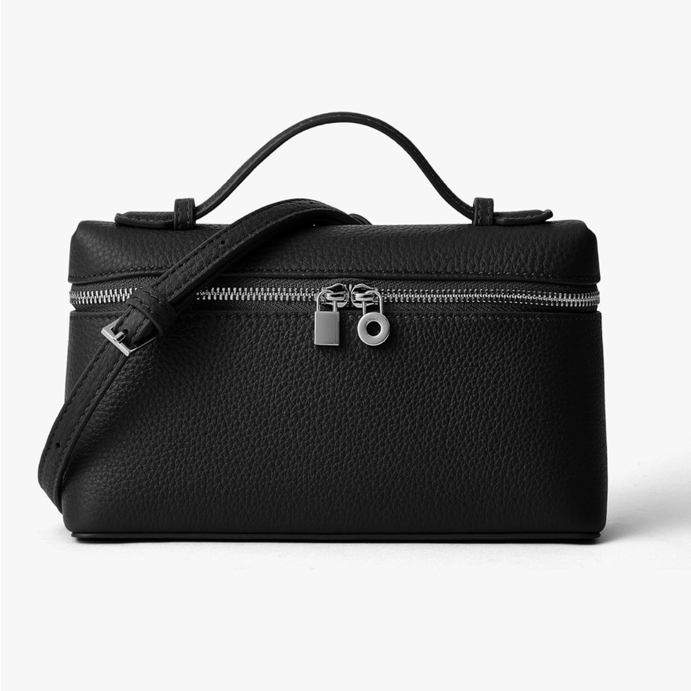 Small Black Leather Crossbody Bag